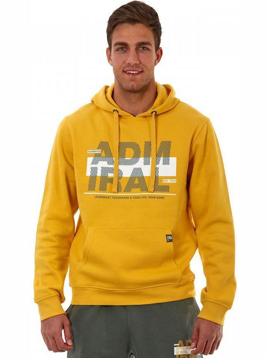 Admiral Sweatshirt with Hood Yellow - Image 3